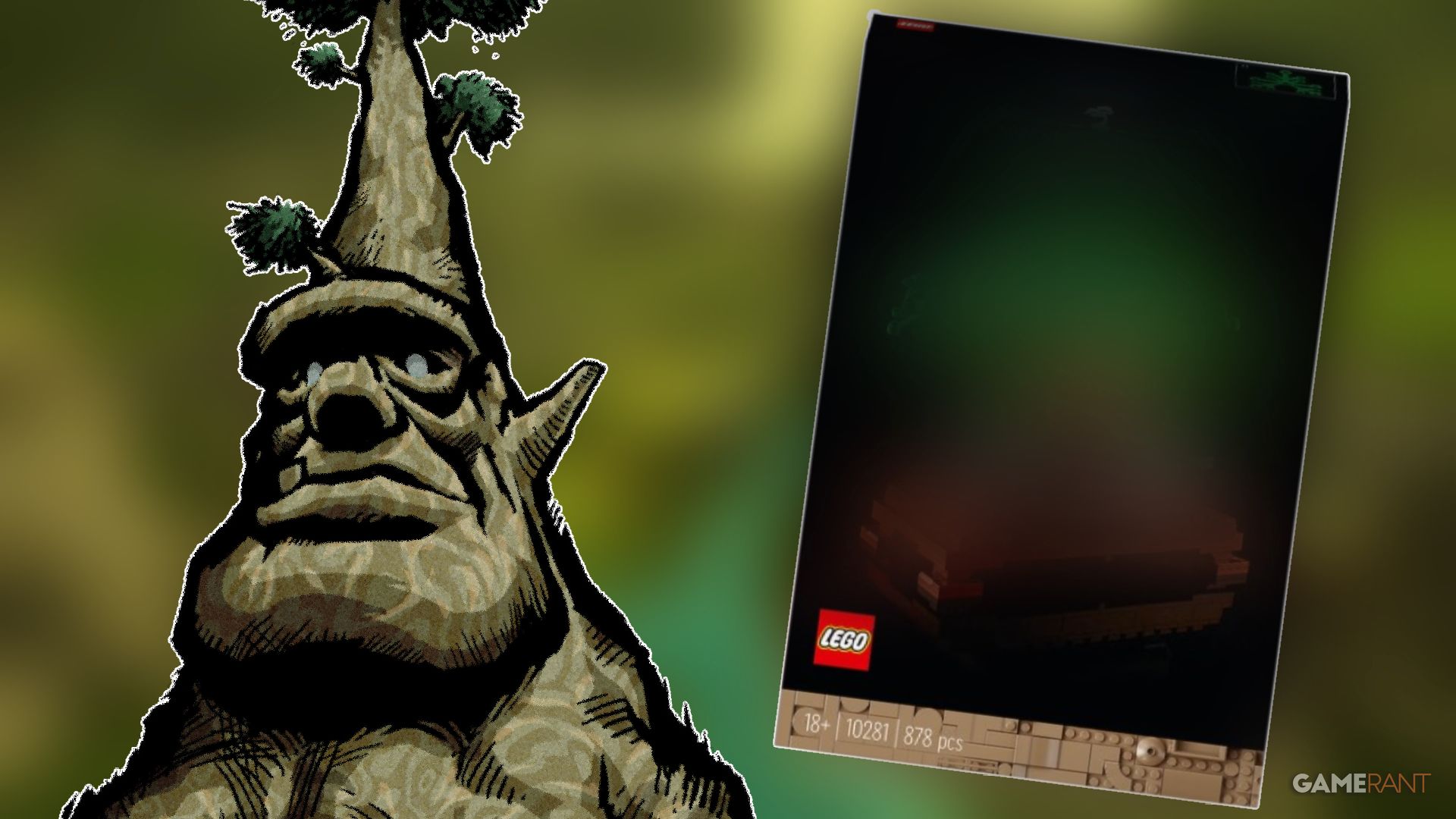 Lego fan uses bonsai set to build Zelda Deku Tree