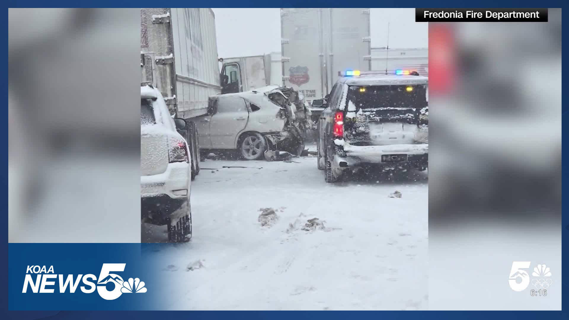 The 'whiteout' conditions that caused a 60-car pileup