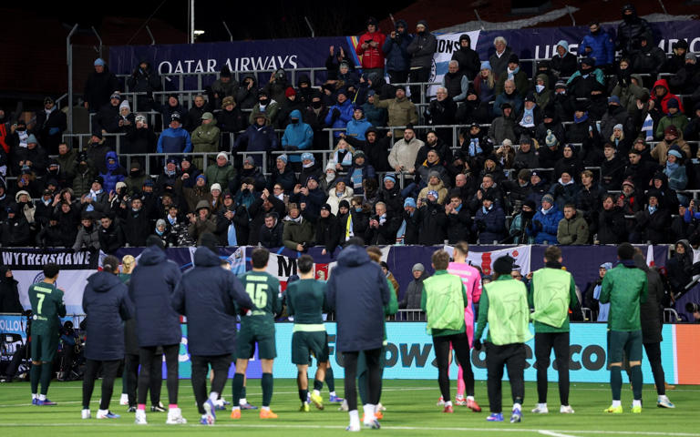Rayan Cherki’s consolation goal was cold comfort for Manchester City fans, spectating at the northernmost club to ever qualify for the Champions League - Getty Images/Michael Regan