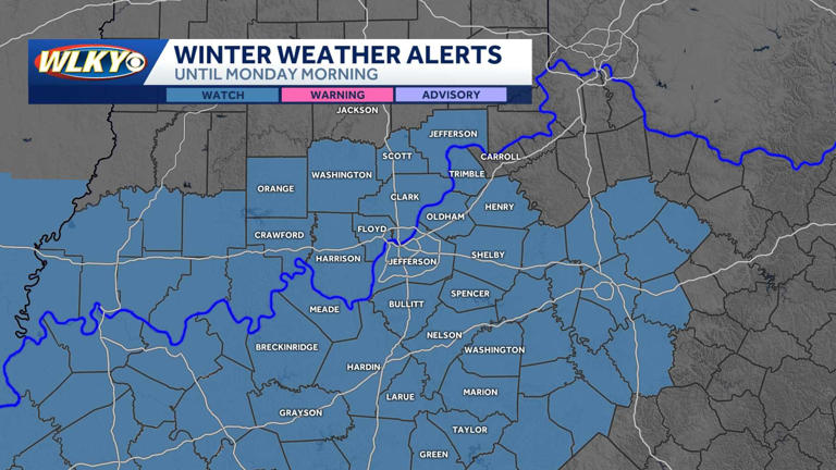 Winter storm watch issued for weekend; several inches of snow likely