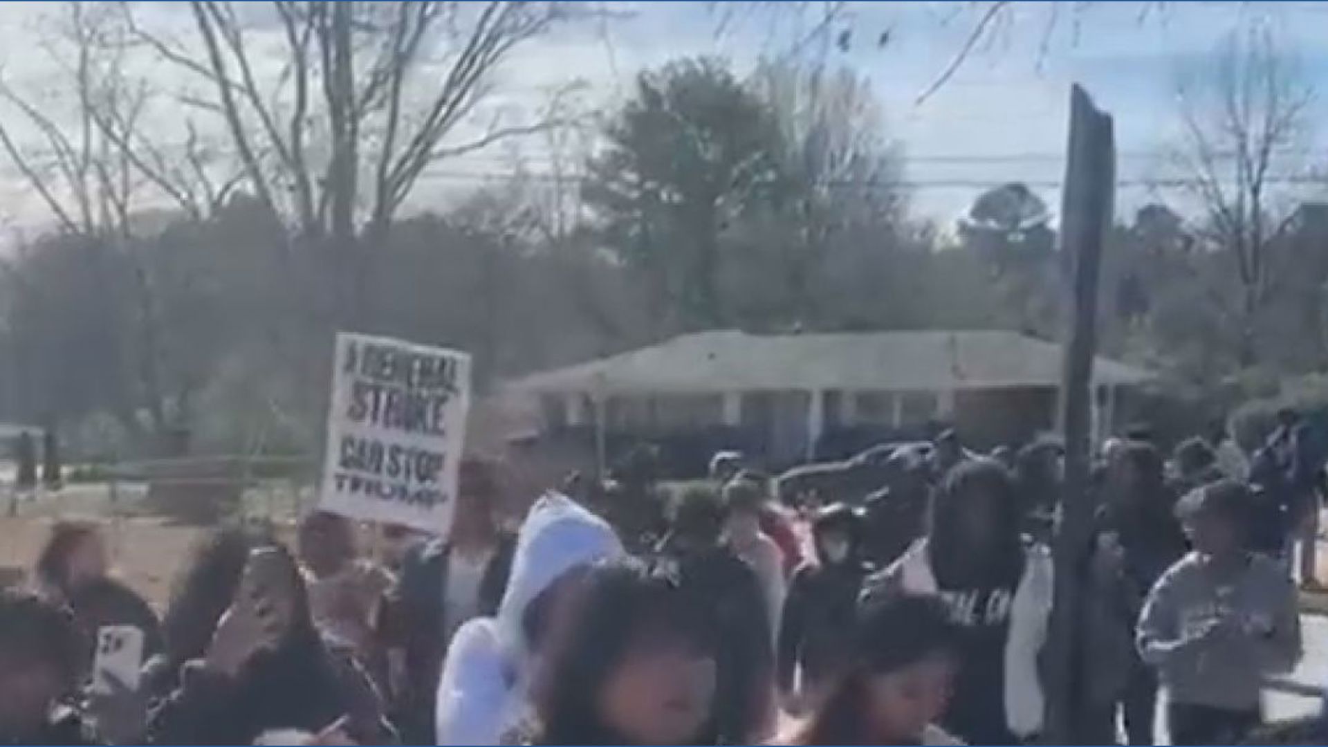 Hundreds of Georgia high school students walk out of class to protest ...
