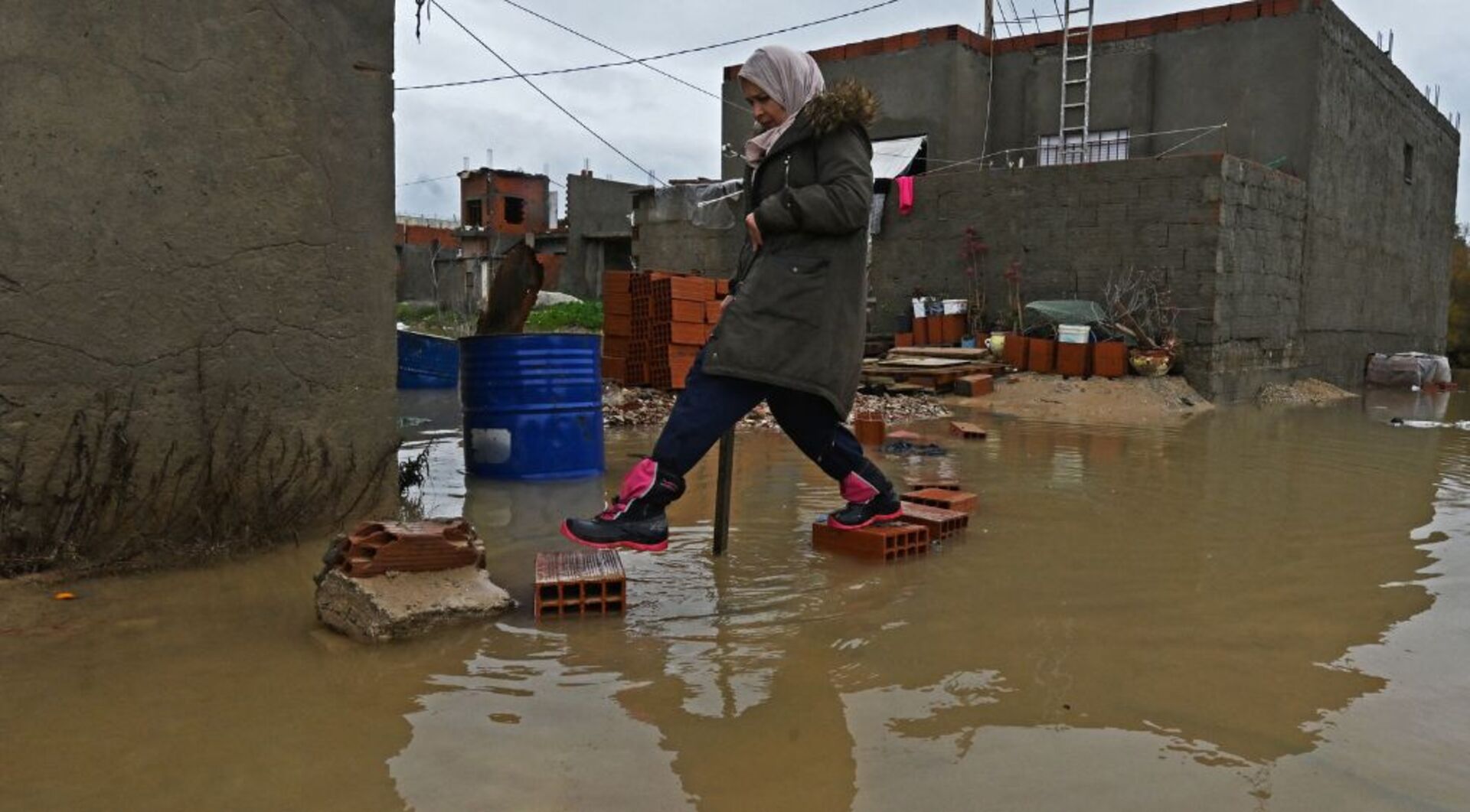 Storm Harry batters Mediterranean as Tunisia faces worst floods in 70 years