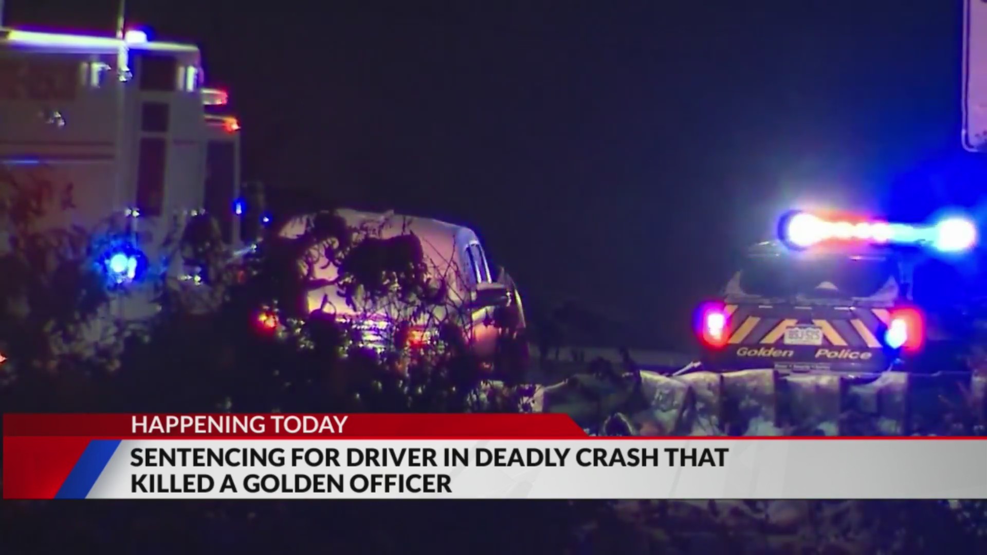 DUI driver who killed Golden police officer to be sentenced