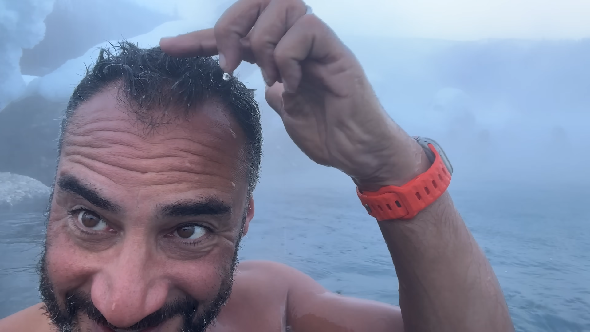 I tried Alaska's famous hot springs in -18°F (my hair froze instantly)