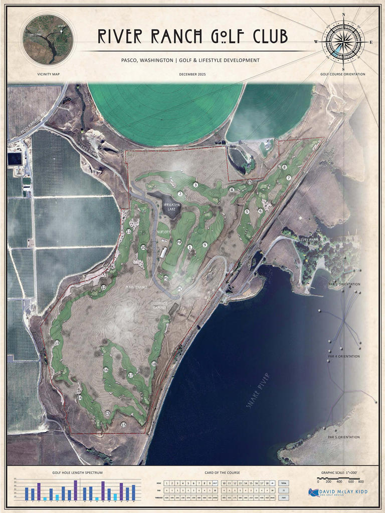 Famous architect kicks off new clifftop golf course in Washington