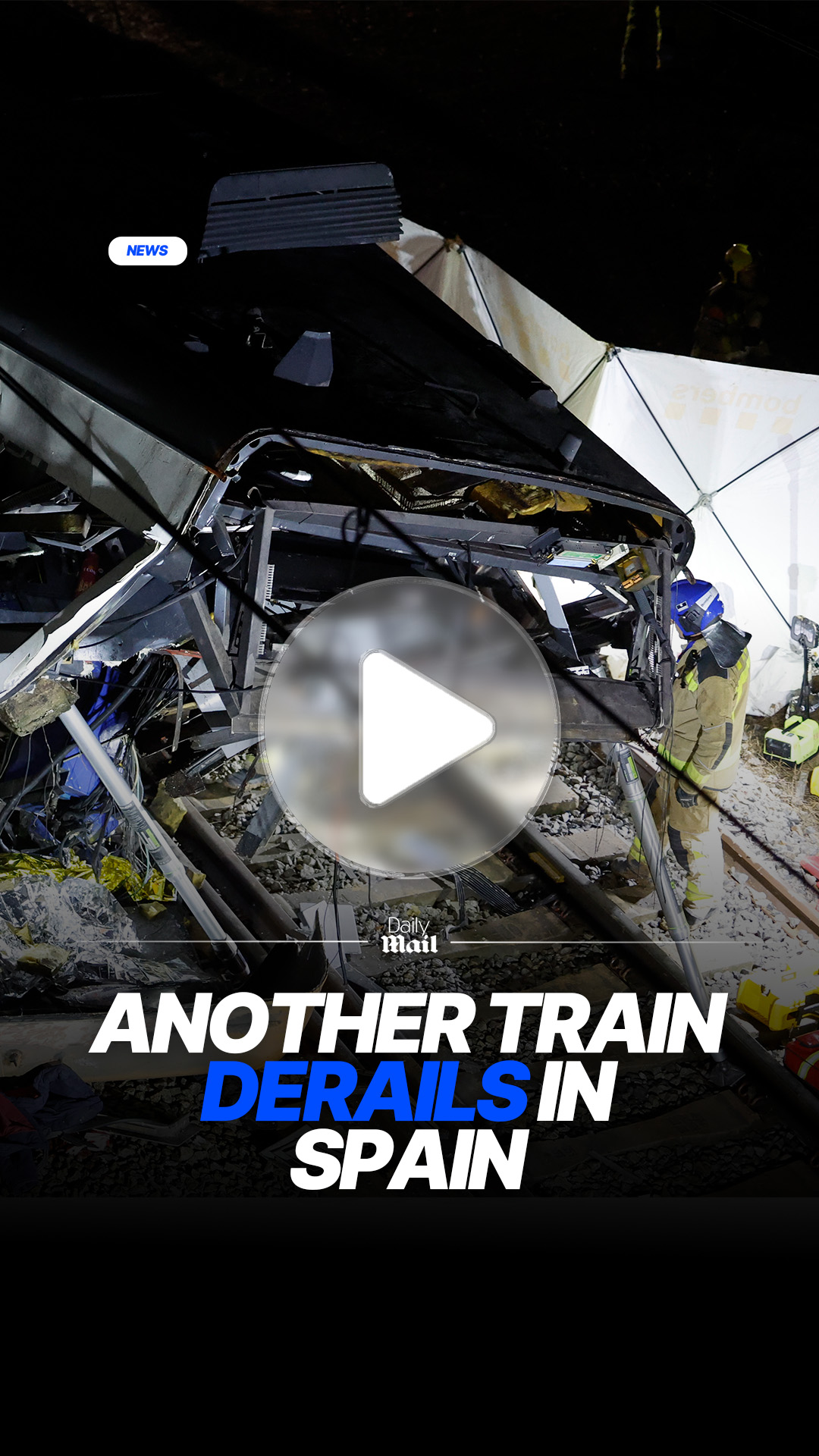 Train derailment near Barcelona kills one and injures dozens