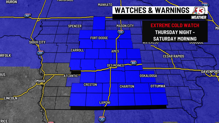 A blizzard warning is now in effect for parts of northern Iowa
