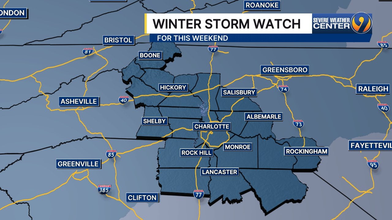 Ice threat looms for Carolinas with first major winter storm in years