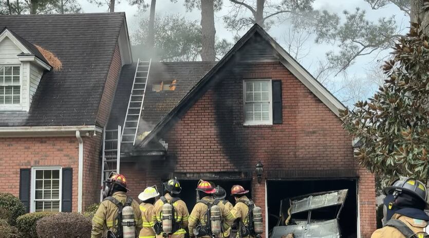 Two people, three pets lose home in house fire on Hickory Grove Way