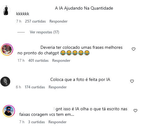 Internautas comentam sobre foto fake postada por Nikolas Ferreira (Foto: Instagram)