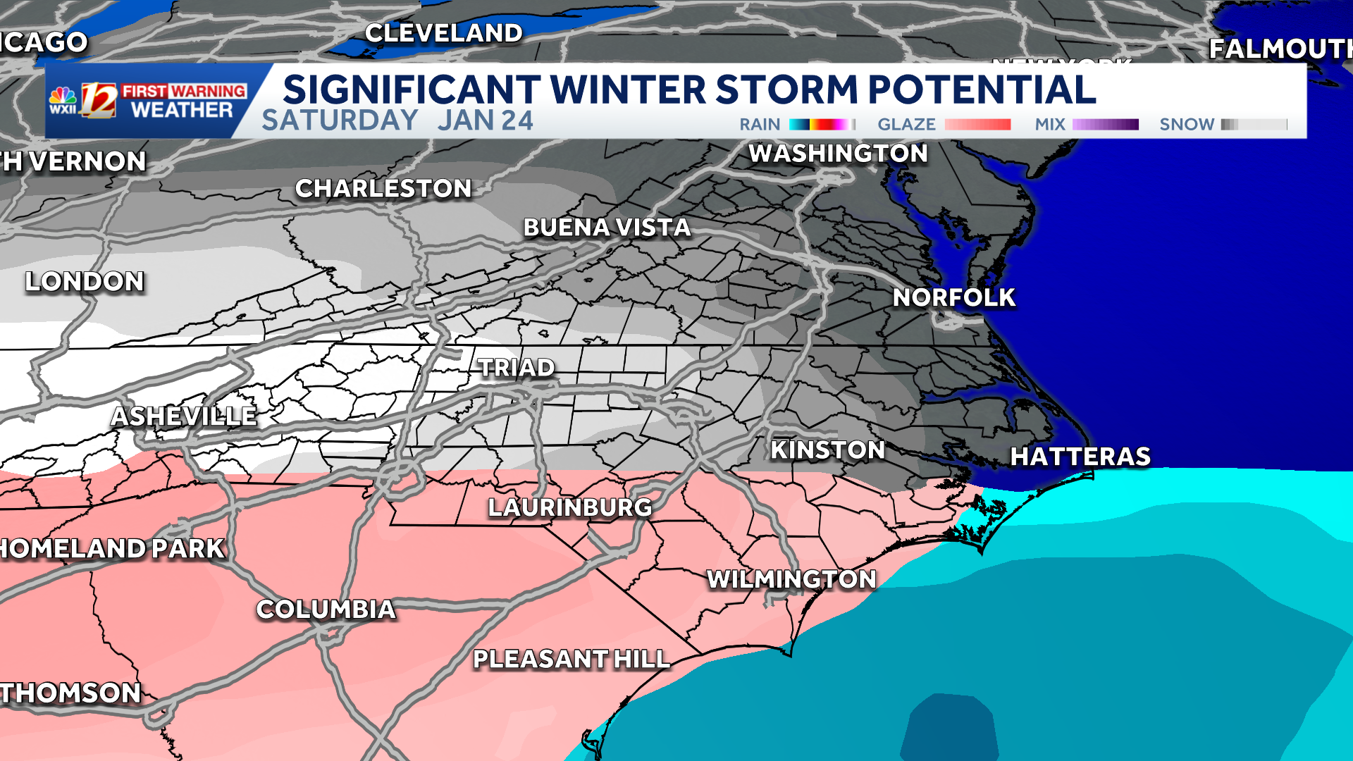 Snow and ice threats growing for the Piedmont in North Carolina ...