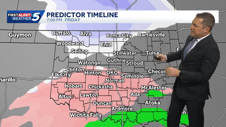 Timeline: Snow and ice chances shifting ahead of Arctic blast and ...