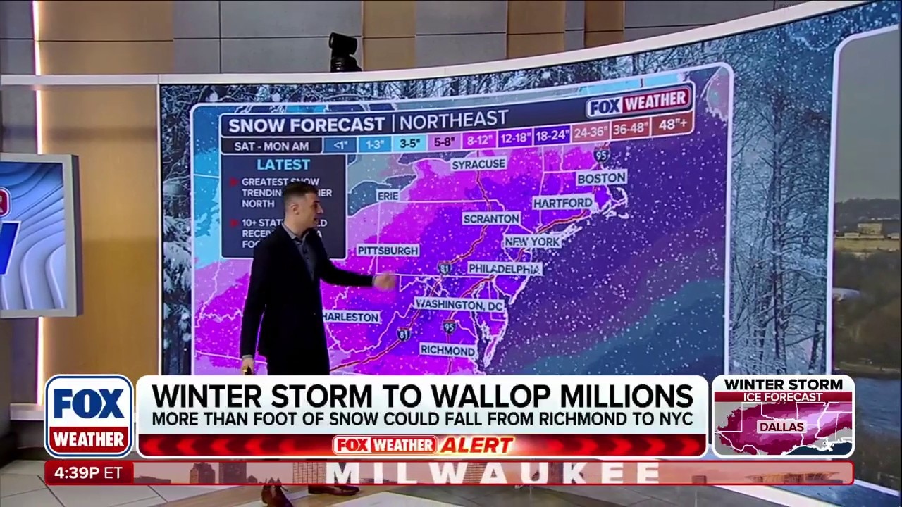 Snow totals increasing for the I-95 corridor as winter storm forecast ...