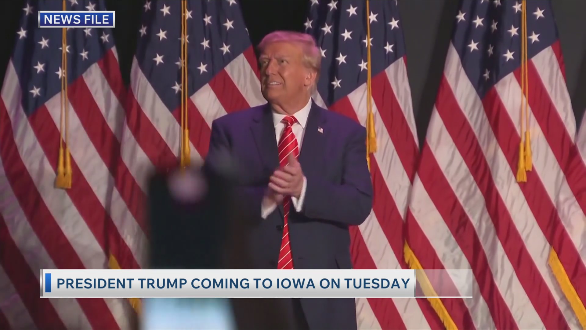 President Trump coming to Iowa on Tuesday