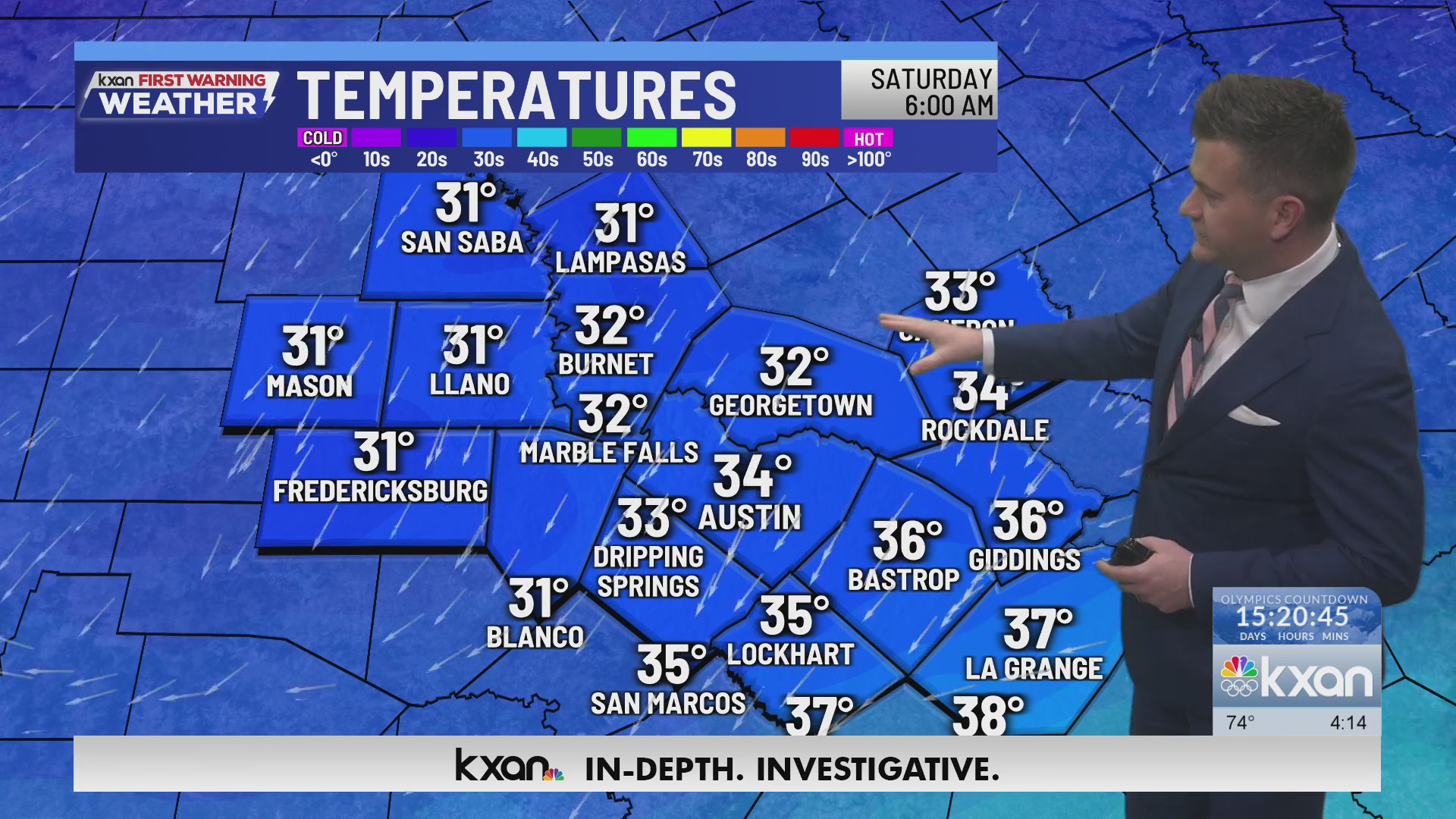 One last warm day before an arctic front brings an icy mix | KXAN ...