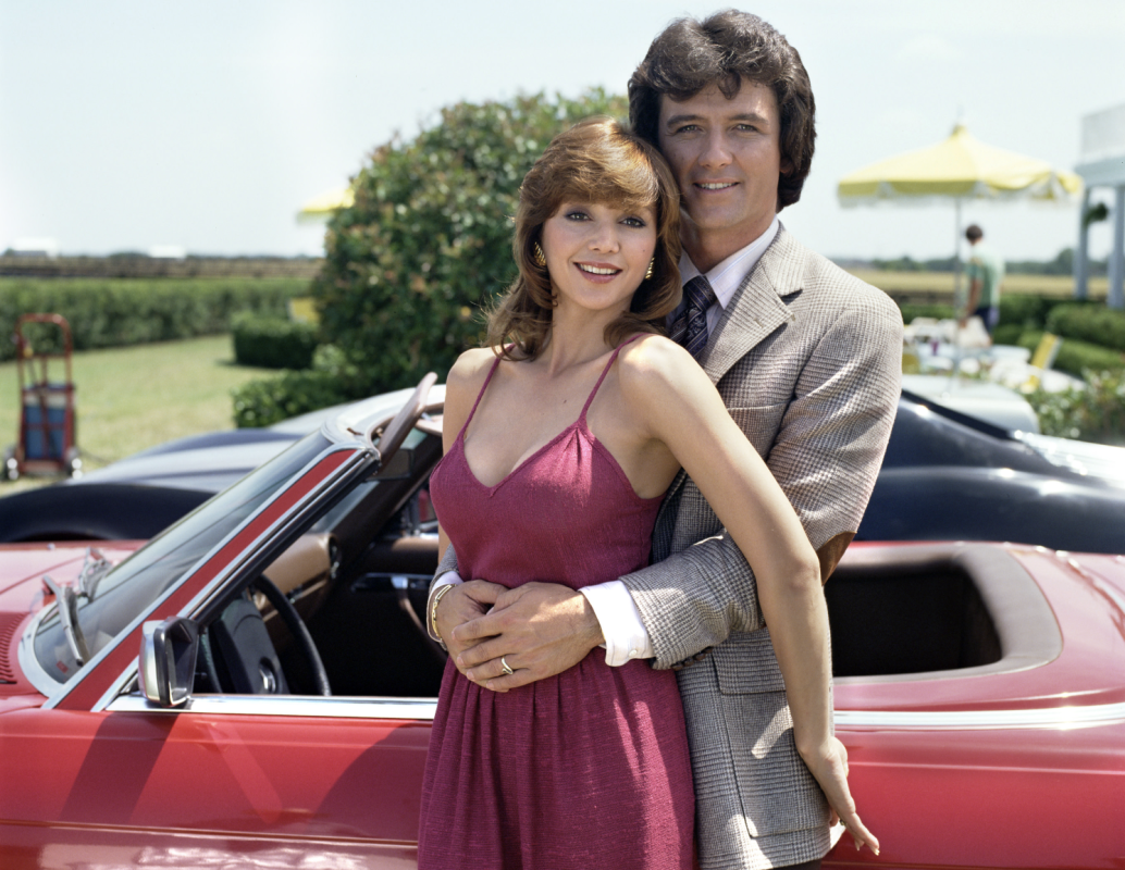 'Dallas' beauty Victoria Principal, 76, smiles brightly as she hugs her ...