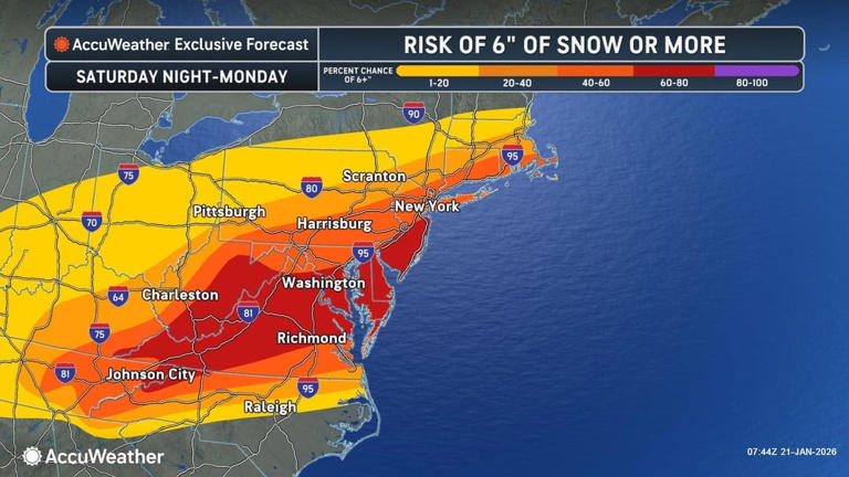 Winter storm to bring heavy snow and ice this weekend across the ...