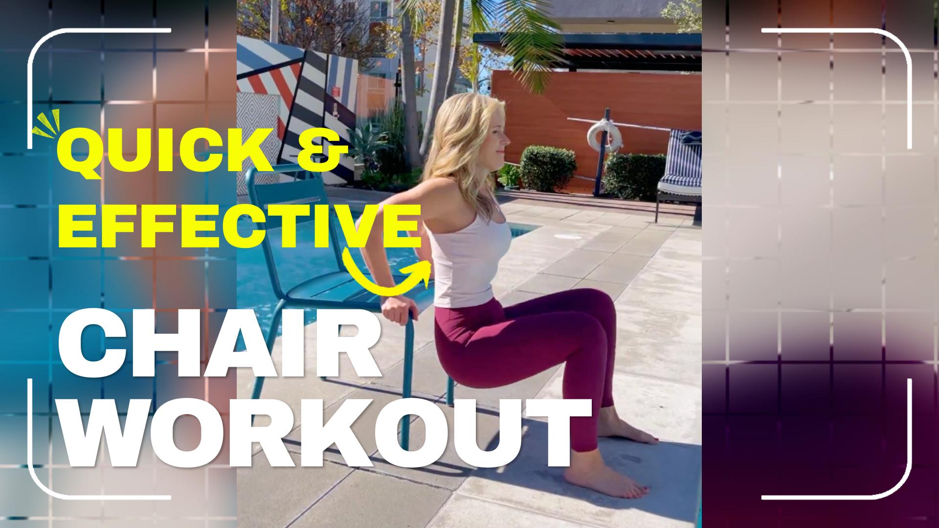 Quick & effective chair workout for beginners