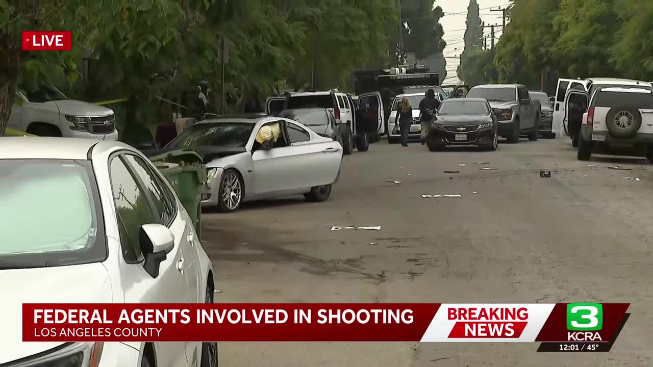 Federal agent fires shots after chase near Los Angeles, DHS says