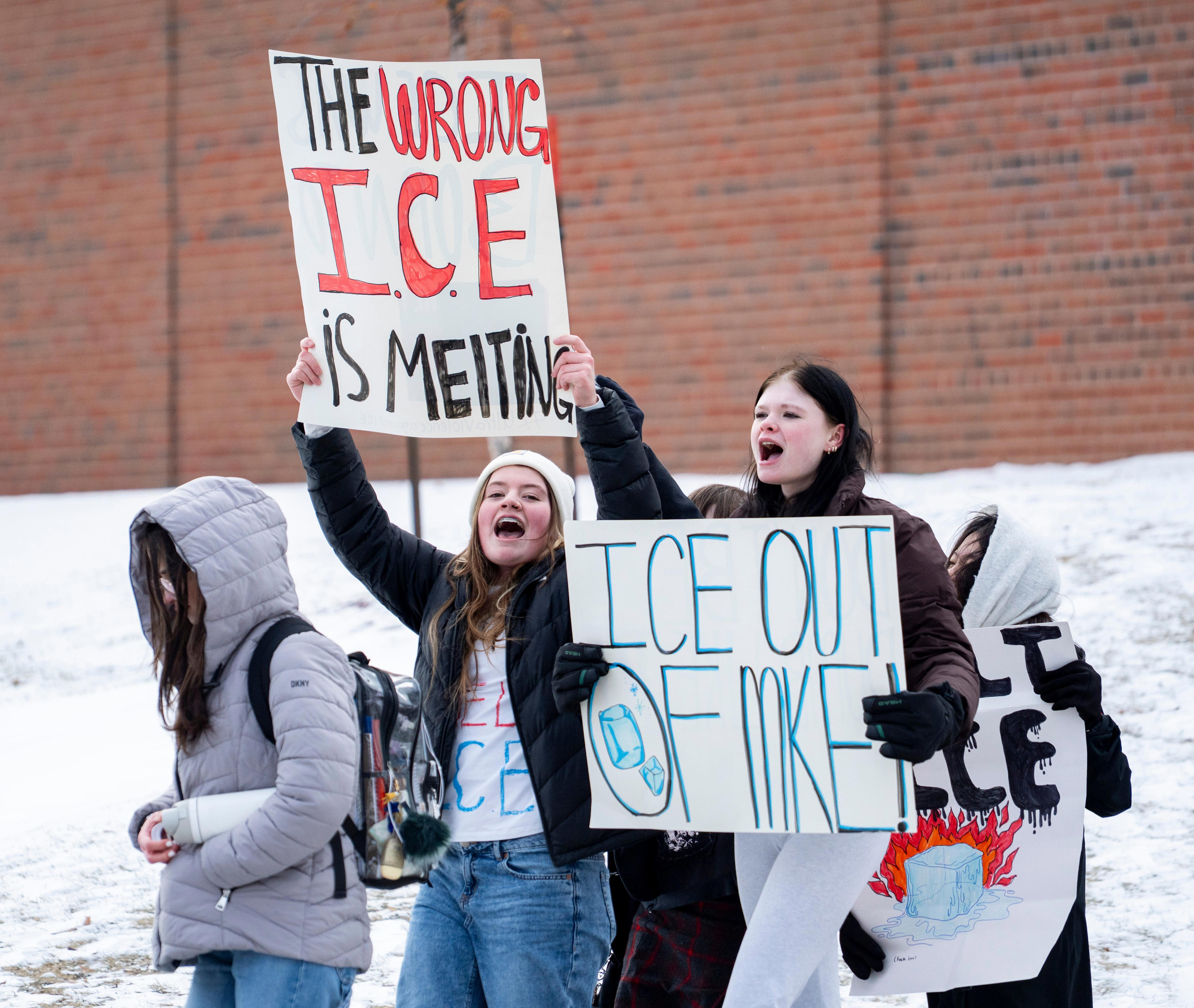 Indy-area students join nationwide school walkouts to protest ICE