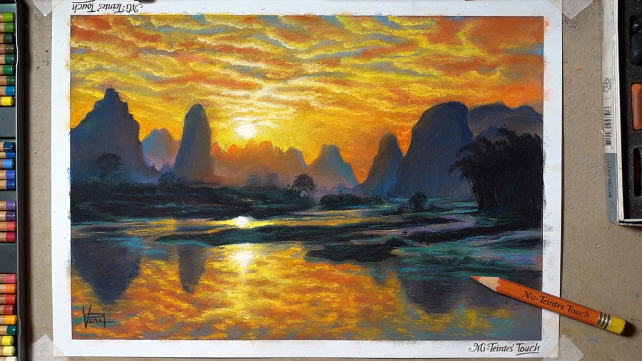 Creating sunset art with soft pastels: Tips for realistic colors and ...