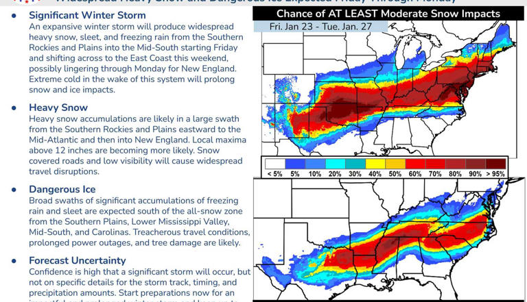 First snowfall predictions released for major winter storm: These areas ...