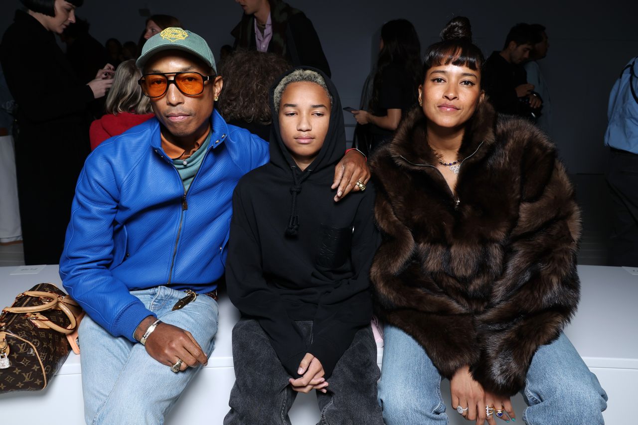 All about Pharrell Williams's 4 kids, one of whom is a regular at
