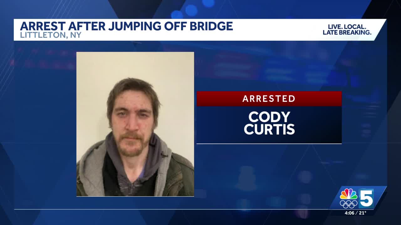 New Hampshire man arrested after jumping off bridge to avoid capture