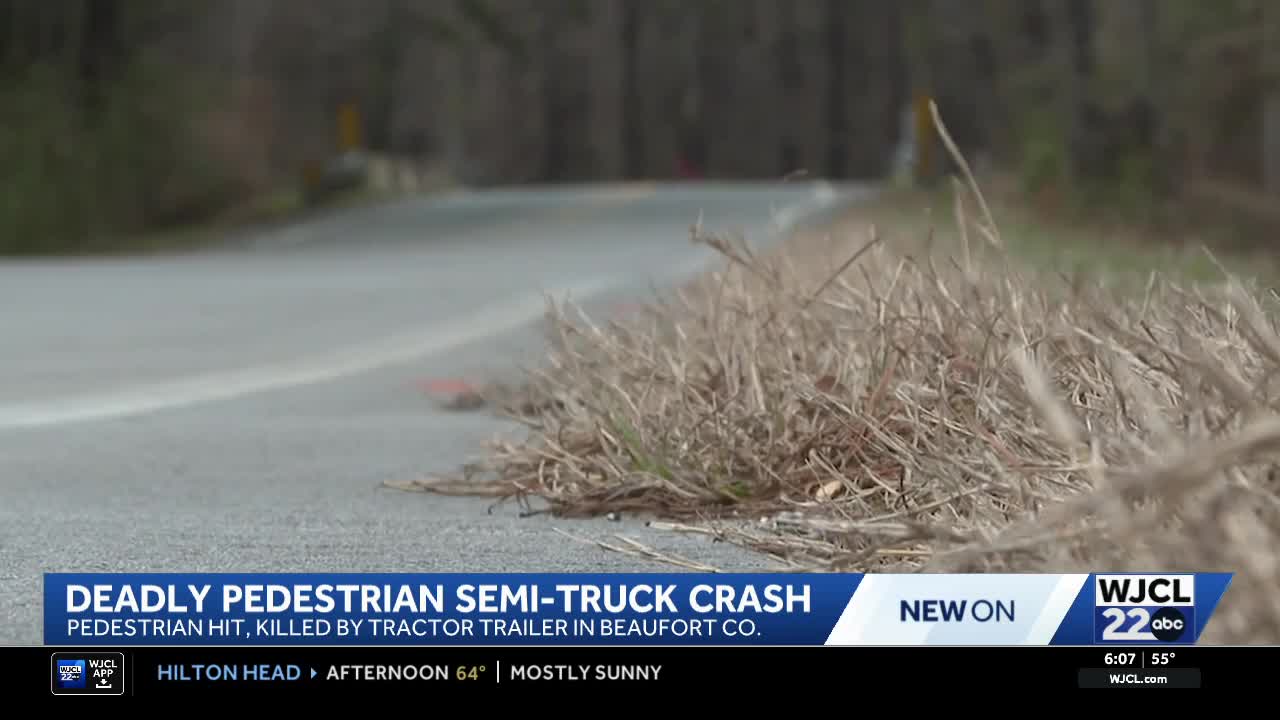 Troopers: Pedestrian struck by tractor-trailer, killed in Beaufort County