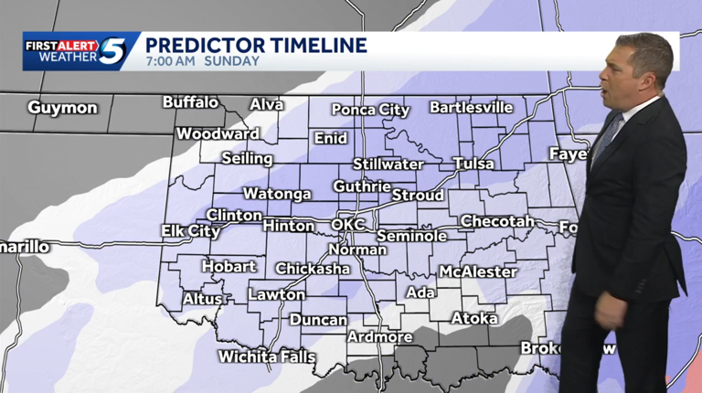 Timeline: Snow and ice chances shifting ahead of Arctic blast and ...