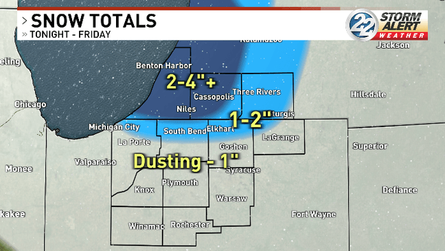 Dangerous arctic blast returns to Michiana; sub-zero wind chills, snow ...