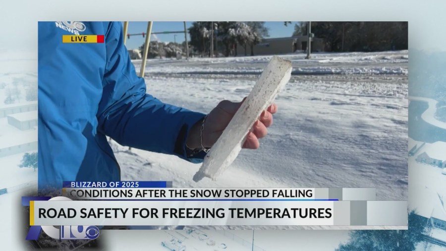Driver and road safety during freezing temperatures