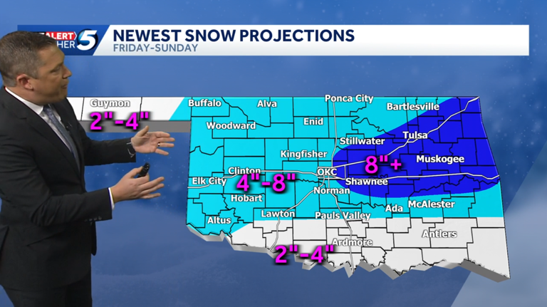 Timeline: Snow and ice chances shifting ahead of Arctic blast and ...