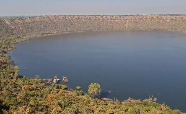 Water rises by 20 feet in Maharashtra's Lonar Lake, created by ...