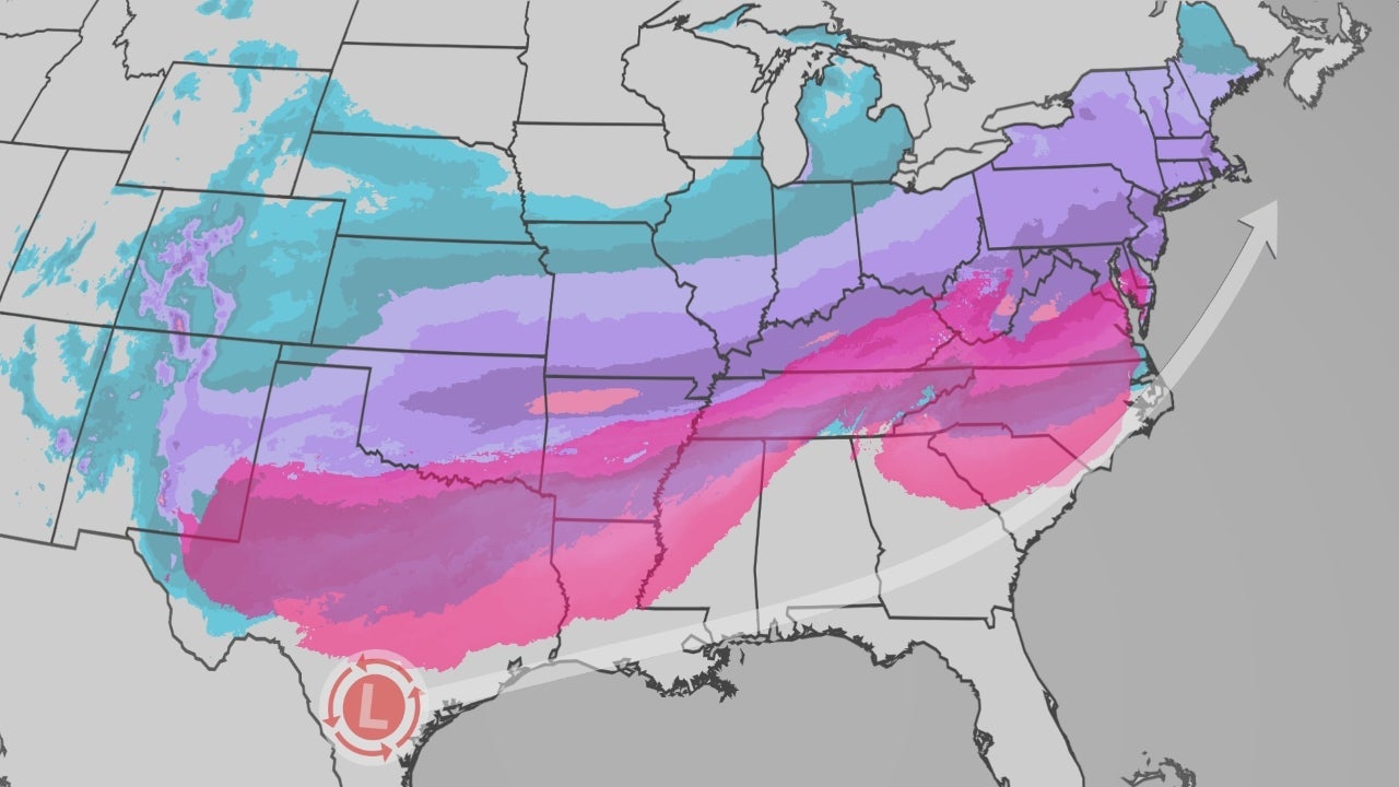 Massive winter storm to target over 180 million from Texas to New England with potentially damaging ice, heavy snow<br><br>