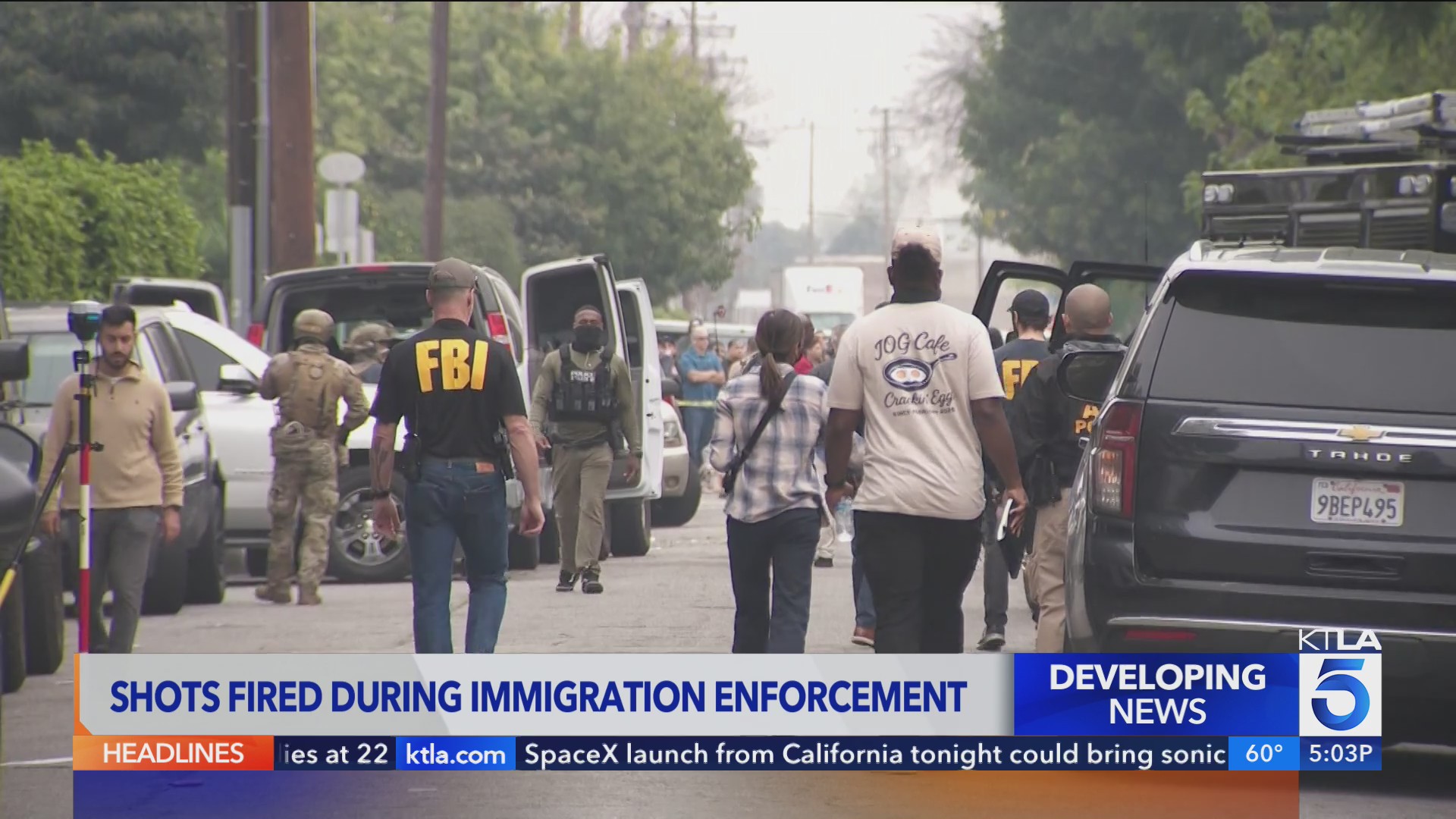 Shots fired during immigration enforcement operation in LA County