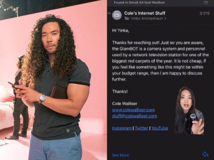 Cole Walliser’s GlamBOT credit questioned as real creator steps forward ...