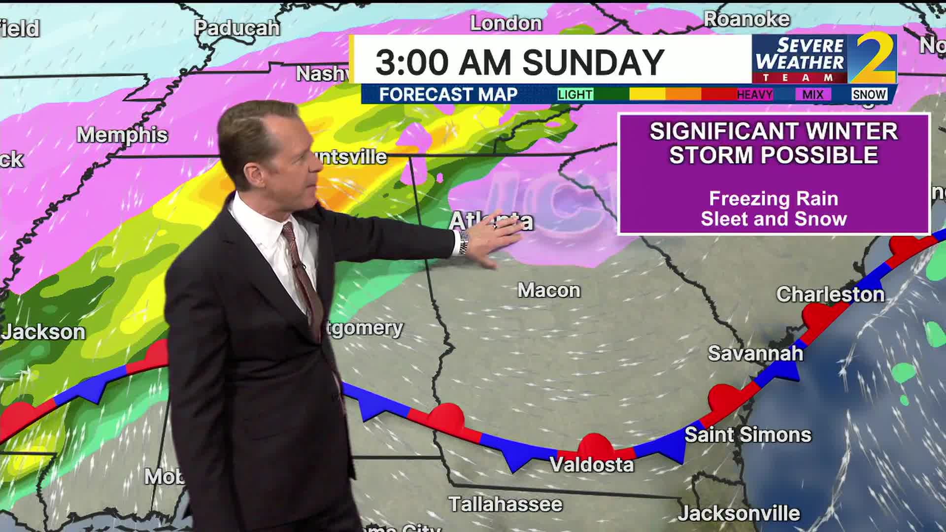 Freezing rain, sleet, snow on the way this weekend