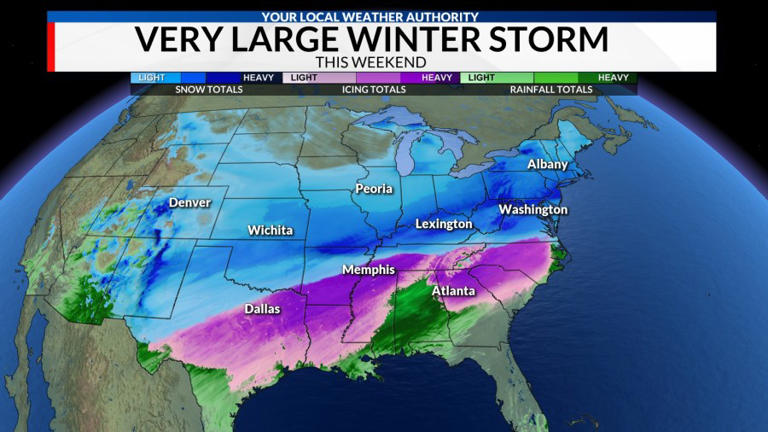 Winter storm threatens US travel; Central Illinois faces cold snap and ...