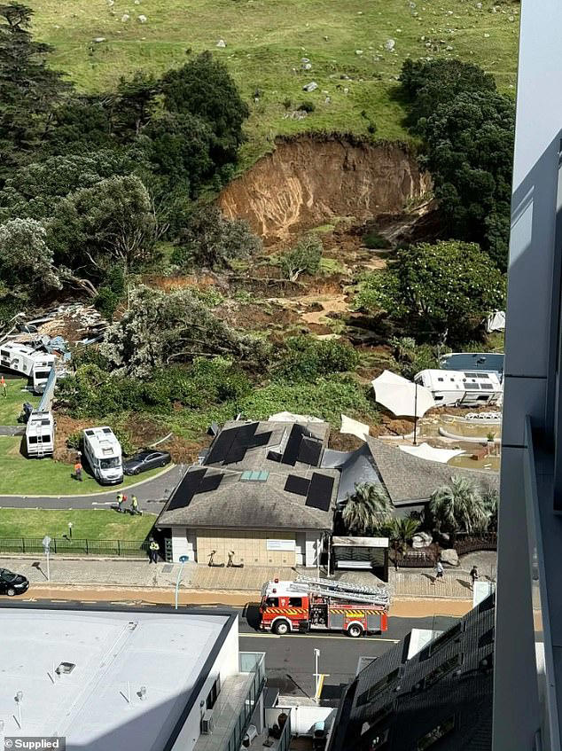 Several people remained unaccounted for after the landslide at the base of Mauao