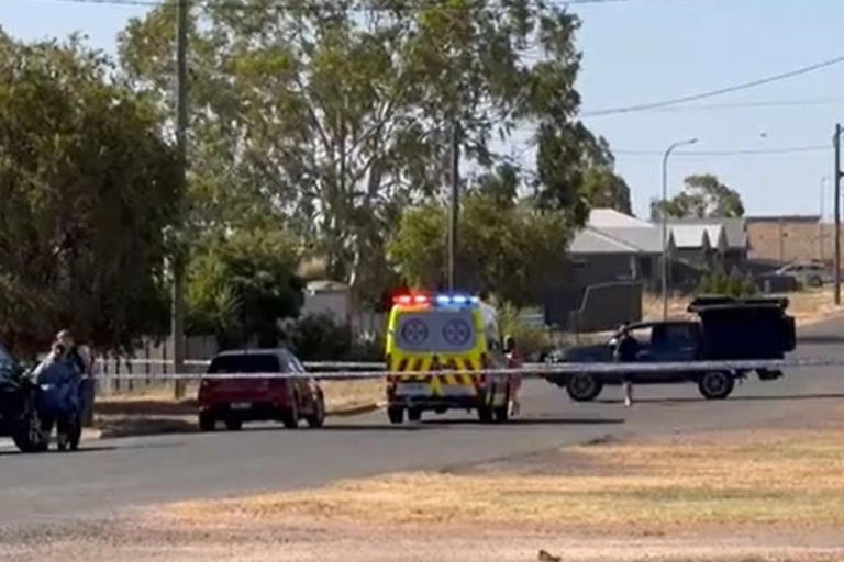 Three dead and gunman at large after shooting in rural Australian town