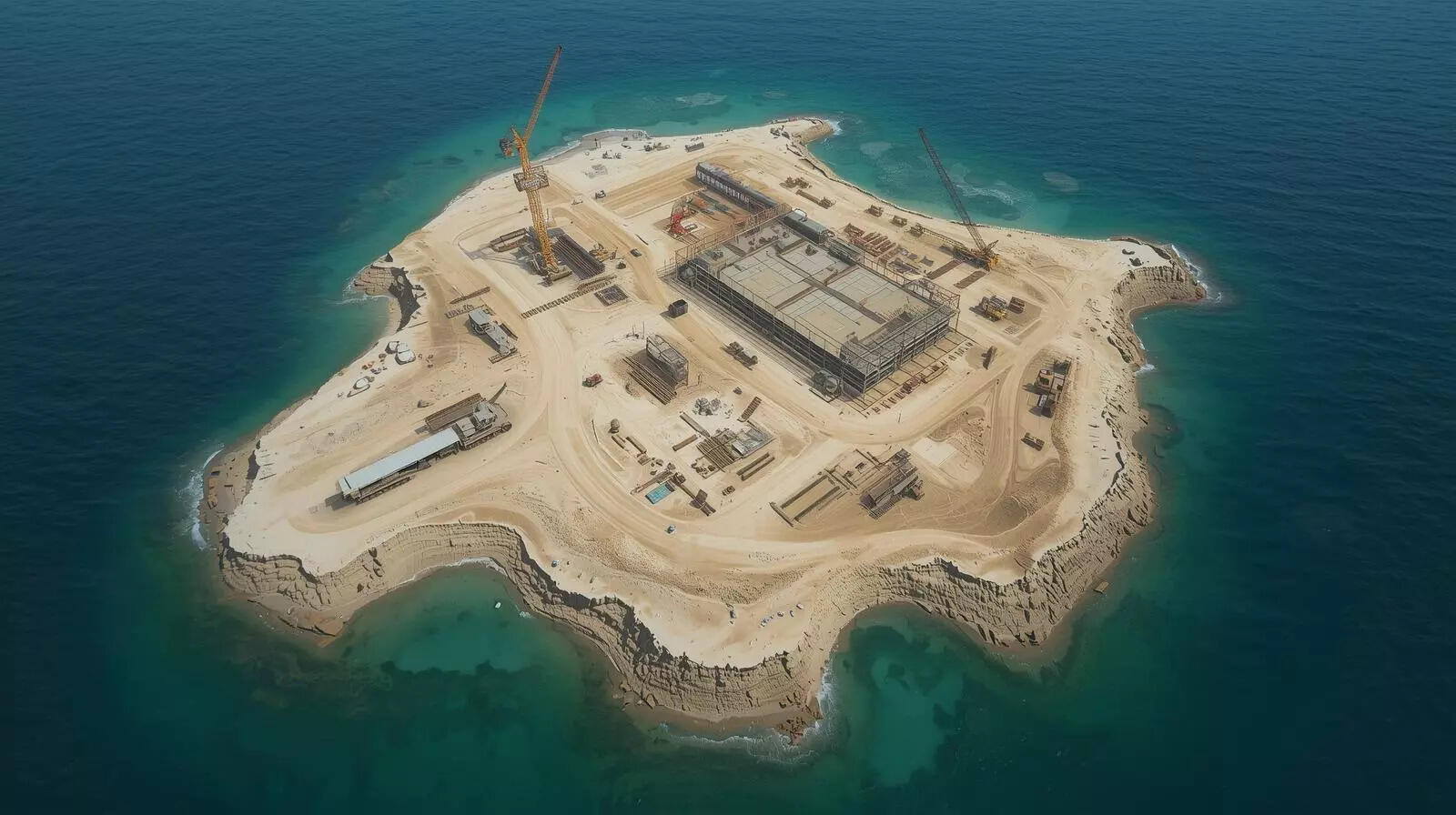 How China created artificial islands by dumping sand into the sea in ...