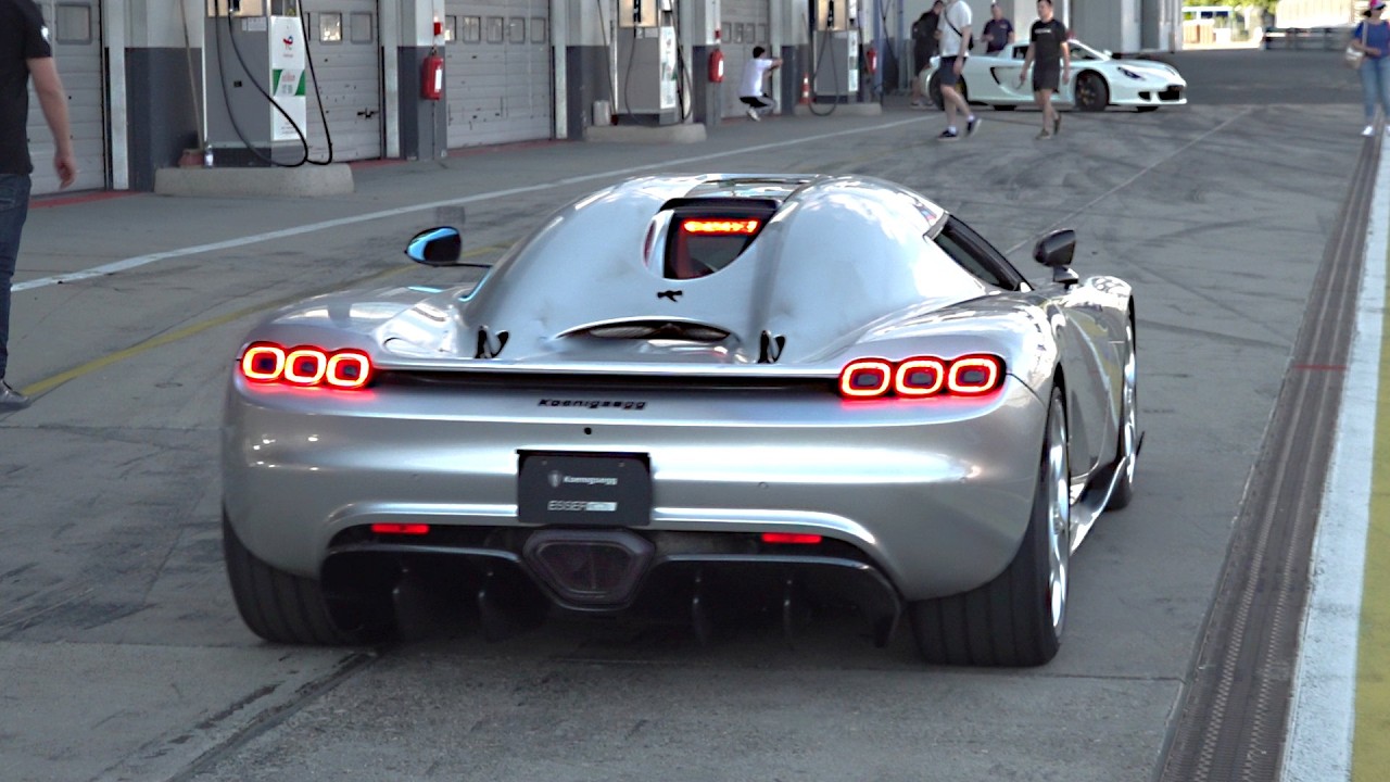 La Koenigsegg CC850 en action lors d’un trackday en Allemagne