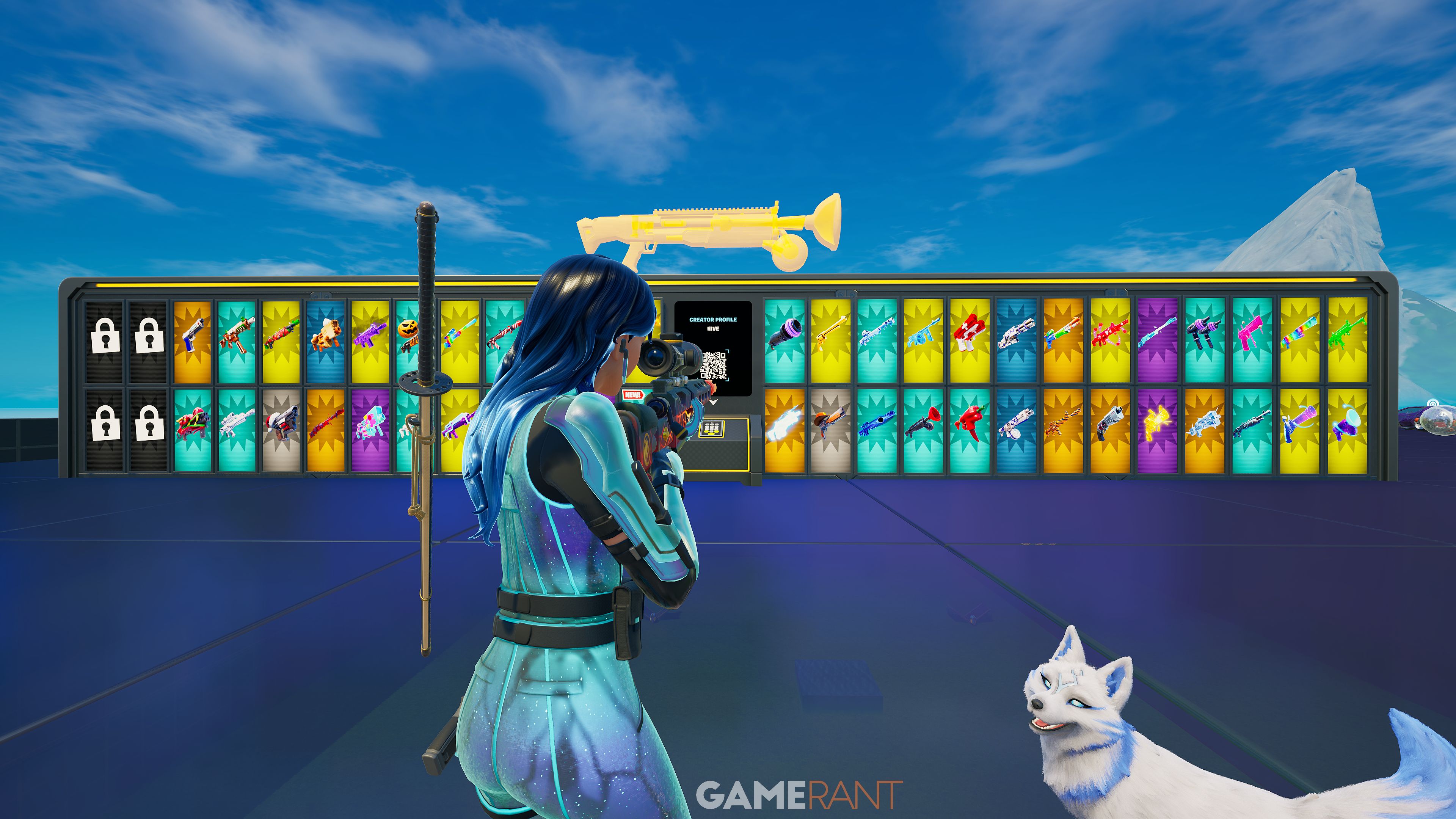 How to get every secret weapon in Fortnite 1V1 with every gun