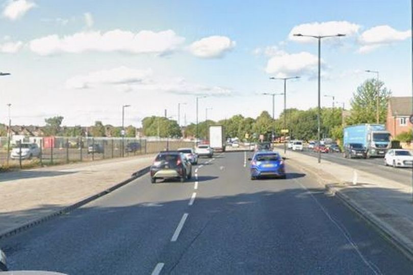 Church Way in Doncaster closed live as crash blocks road