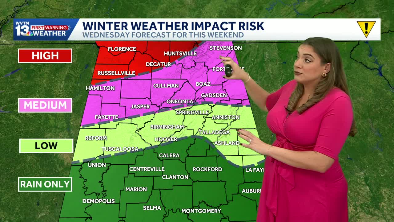 Winter storm: Tracking threat of heavy rain & wintry mix in Alabama ...