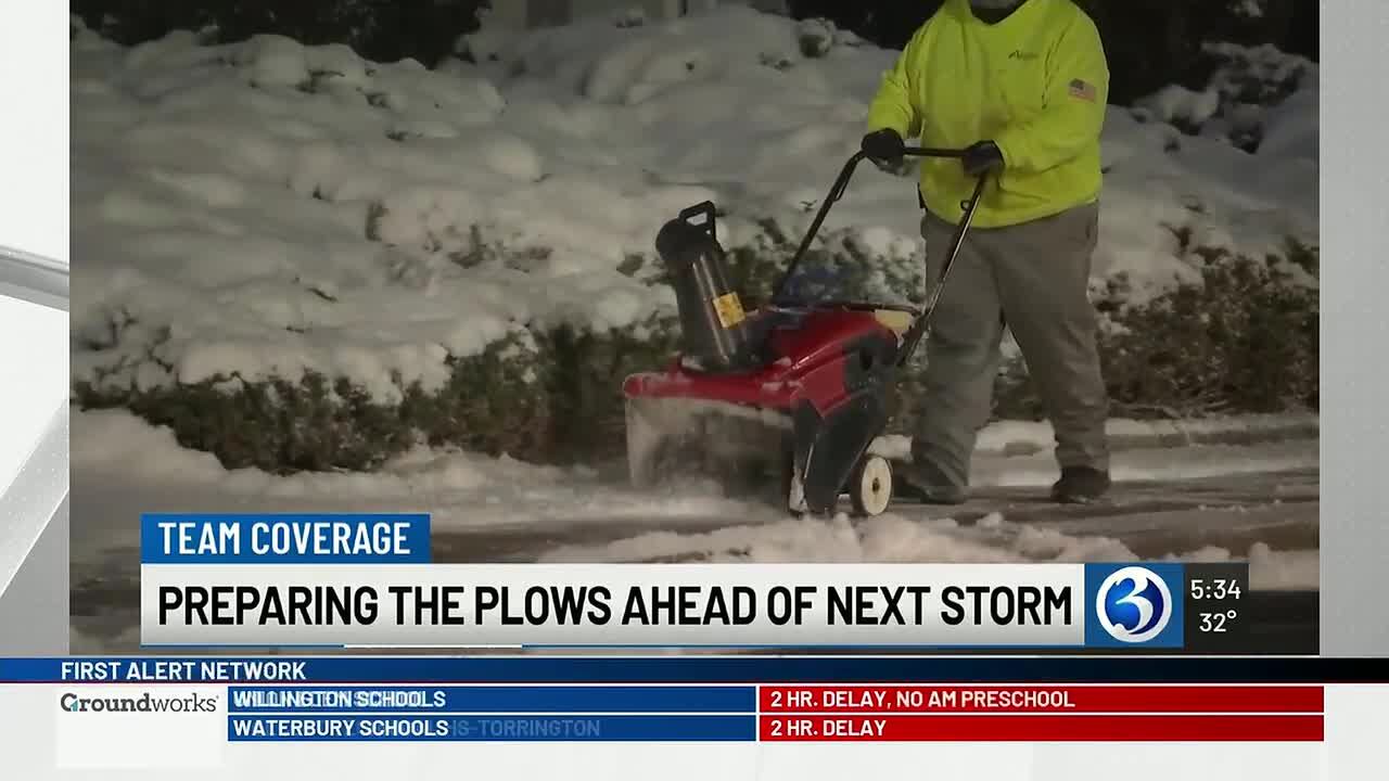 Plow drivers prepare for Winter Storm Benjamin