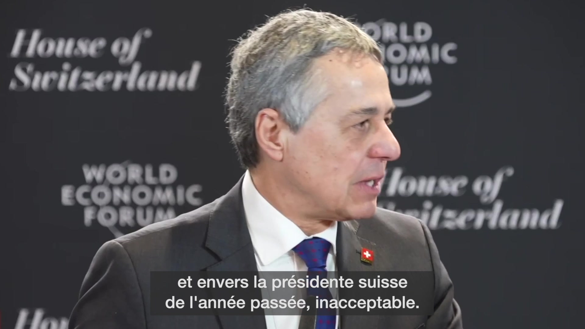 Ignazio Cassis décrit une nouvelle ère, sans retour en arrière possible