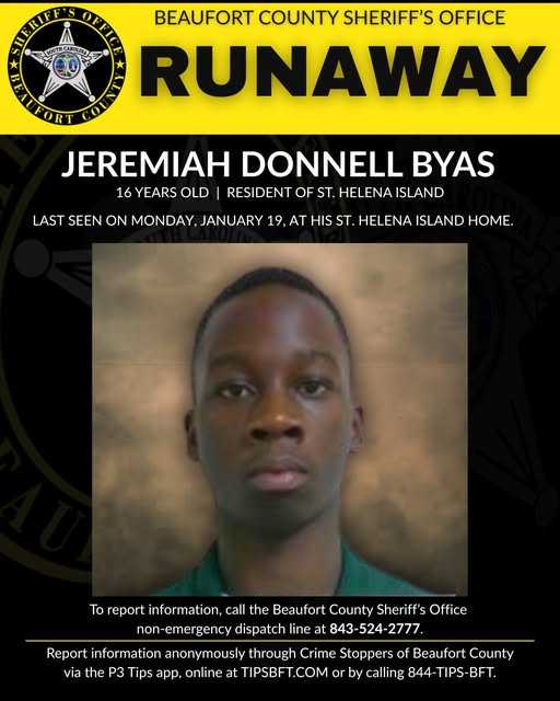Have you seen him? Beaufort County deputies search for missing 16-year ...