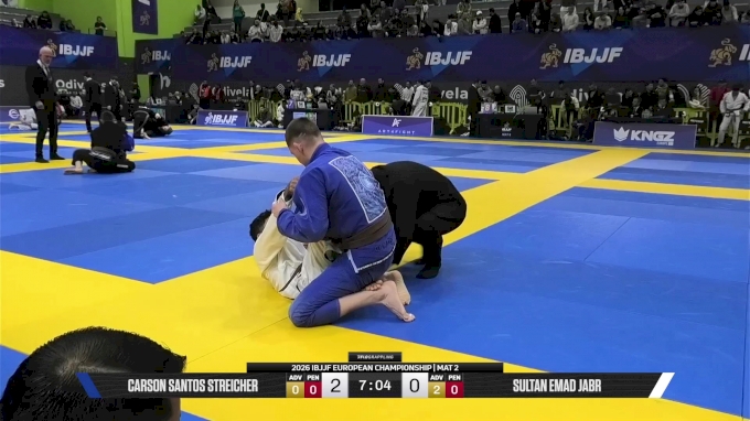 Sultan Emad Jabr vs Carson Santos Streicher 2026 European Jiu-Jitsu ...